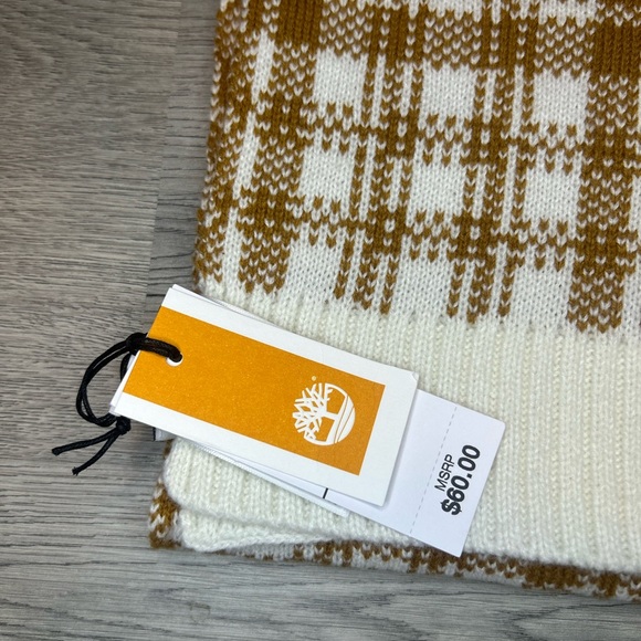 Timberland women’s white and yellow scarf-wrap - Picture 3 of 5